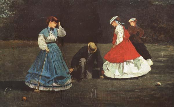Winslow Homer The Croquet Game (mk44) Germany oil painting art